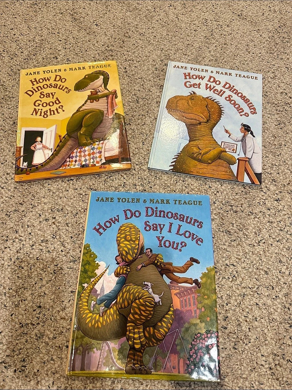 How Do Dinosaurs book set 3-Book Dinosaur Picture Book Set - Hard Cover